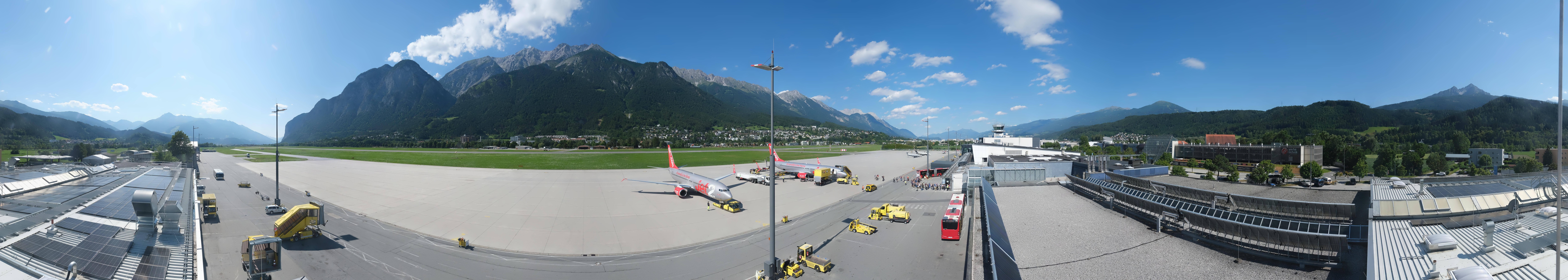 Archiv Foto Webcam Panorama Innsbruck Flughafen