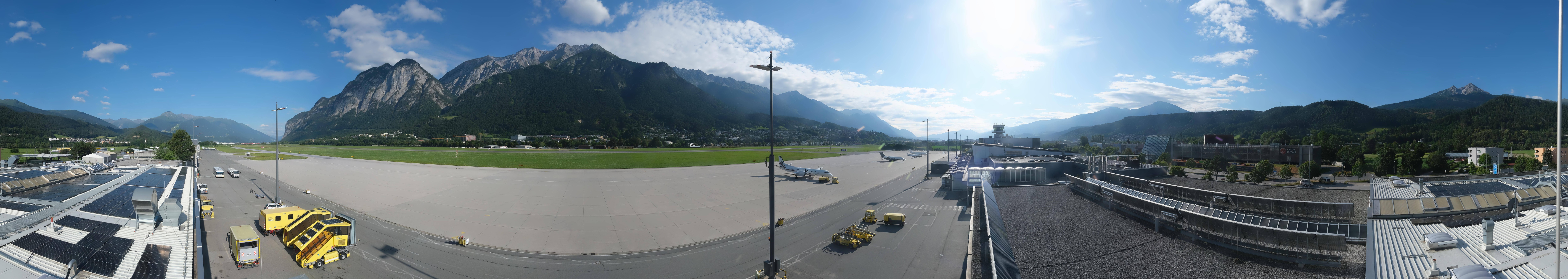Archived image Webcam Airport Innsbruck Panorama