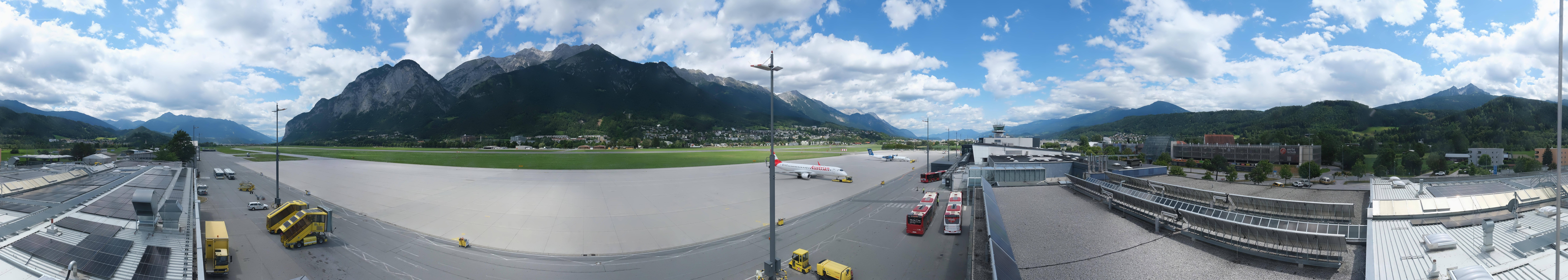 Archived image Webcam Airport Innsbruck Panorama