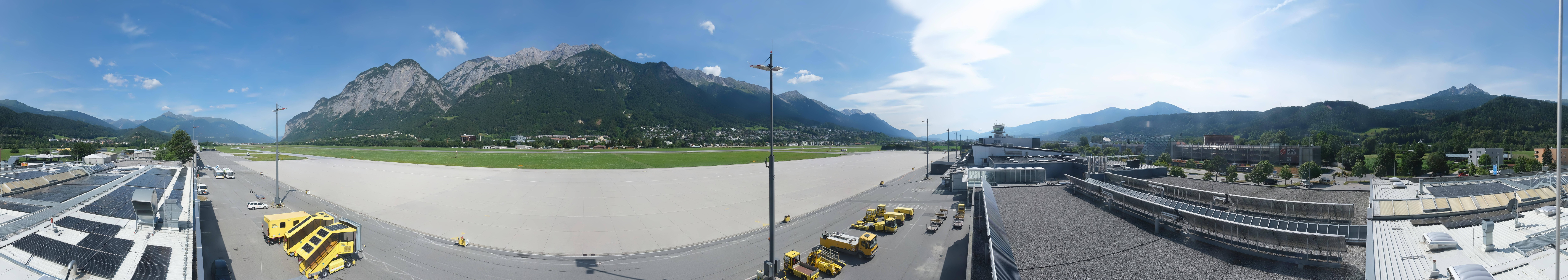 Archived image Webcam Airport Innsbruck Panorama