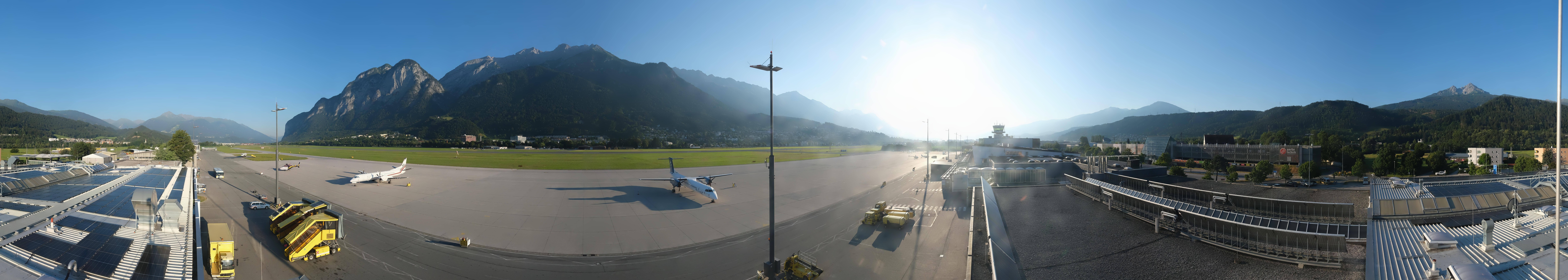 Archiv Foto Webcam Panorama Innsbruck Flughafen