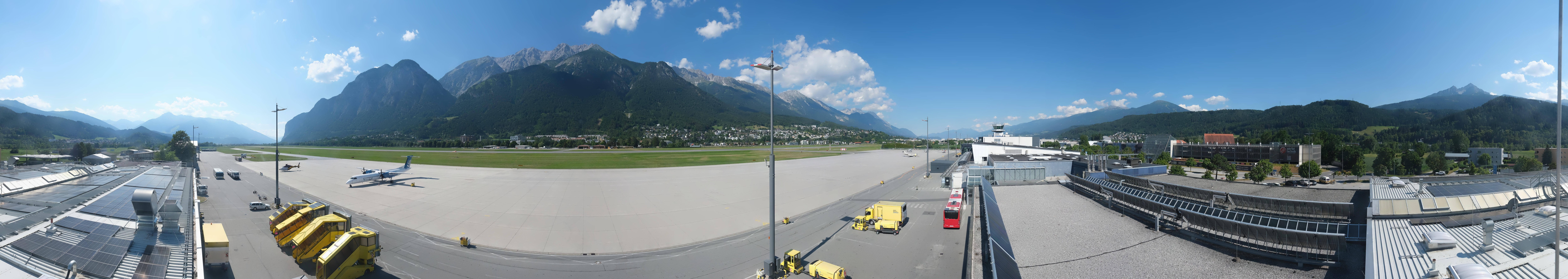 Archived image Webcam Airport Innsbruck Panorama