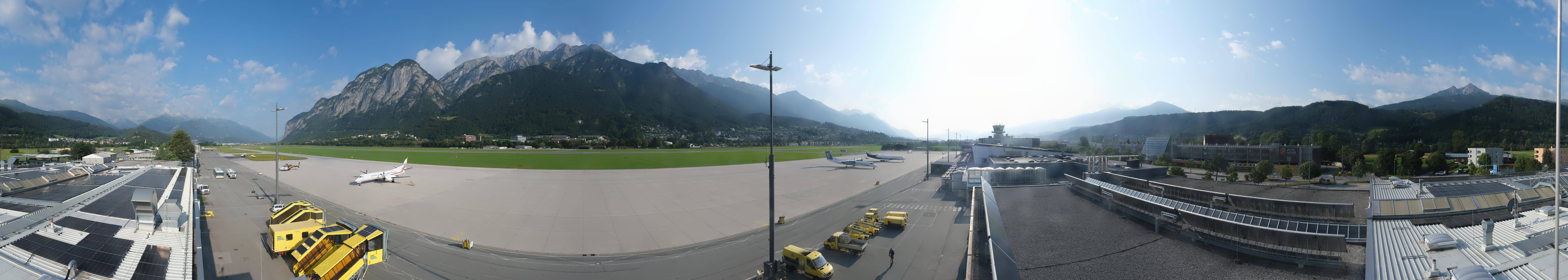 Archiv Foto Webcam Panorama Innsbruck Flughafen