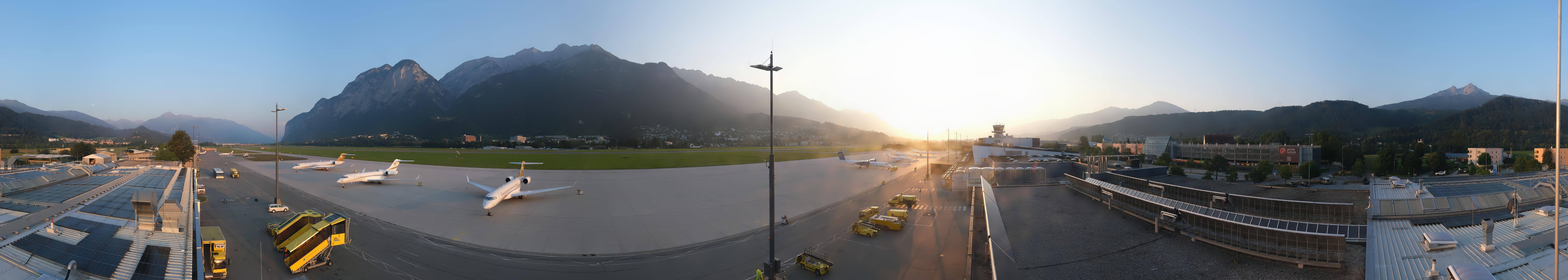 Archived image Webcam Airport Innsbruck Panorama