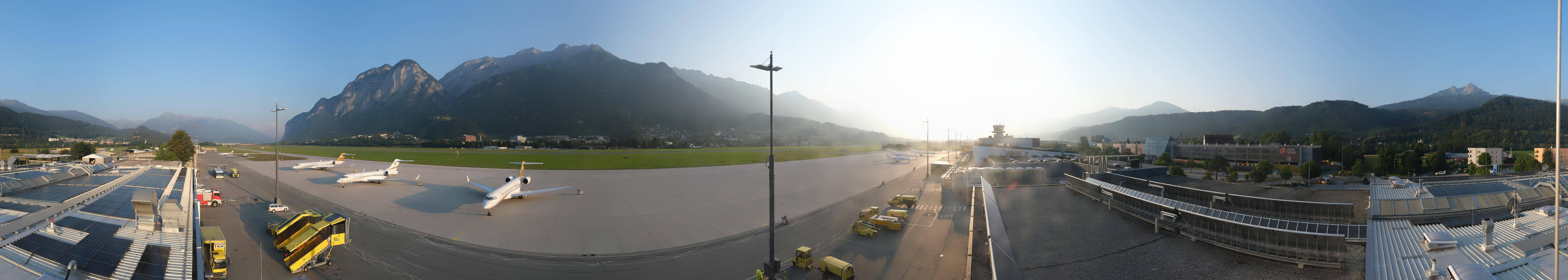 Archived image Webcam Airport Innsbruck Panorama