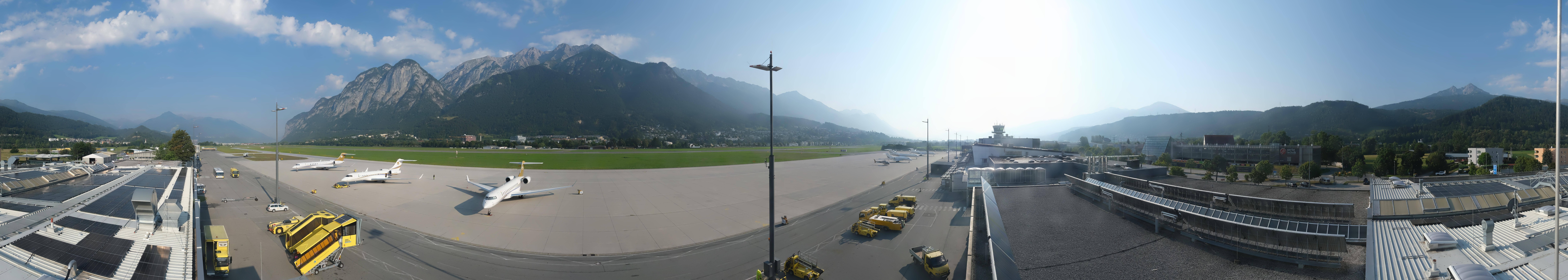Archived image Webcam Airport Innsbruck Panorama
