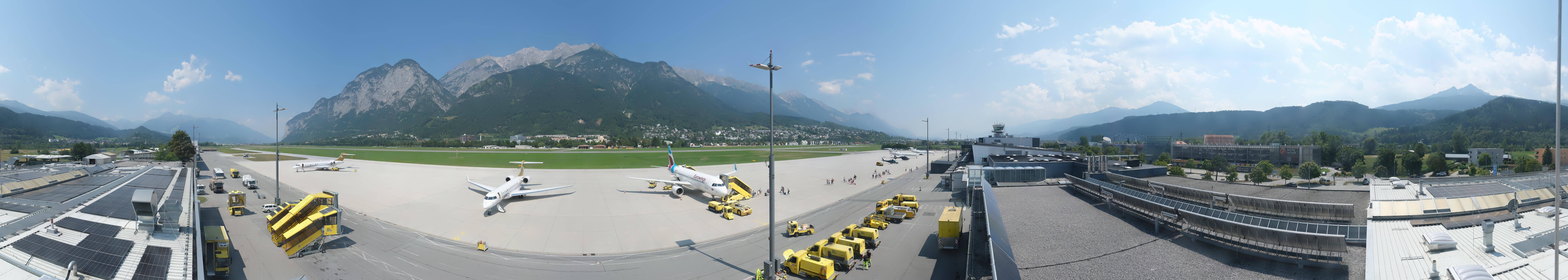 Archived image Webcam Airport Innsbruck Panorama