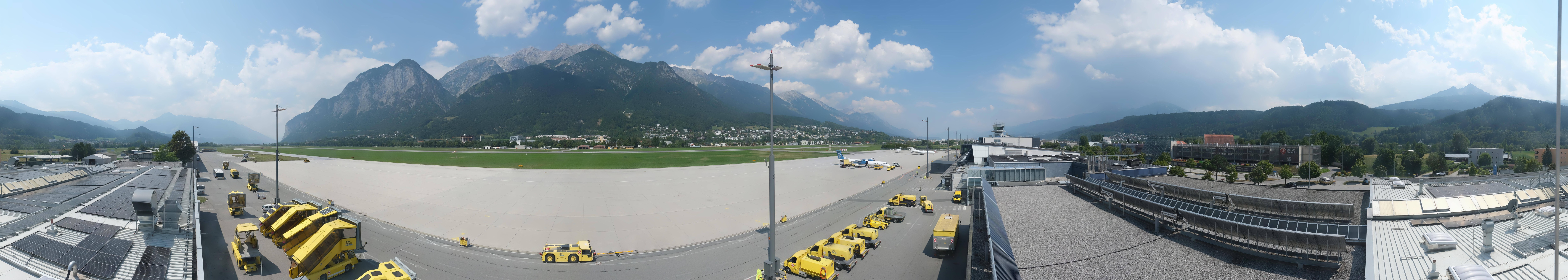 Archived image Webcam Airport Innsbruck Panorama