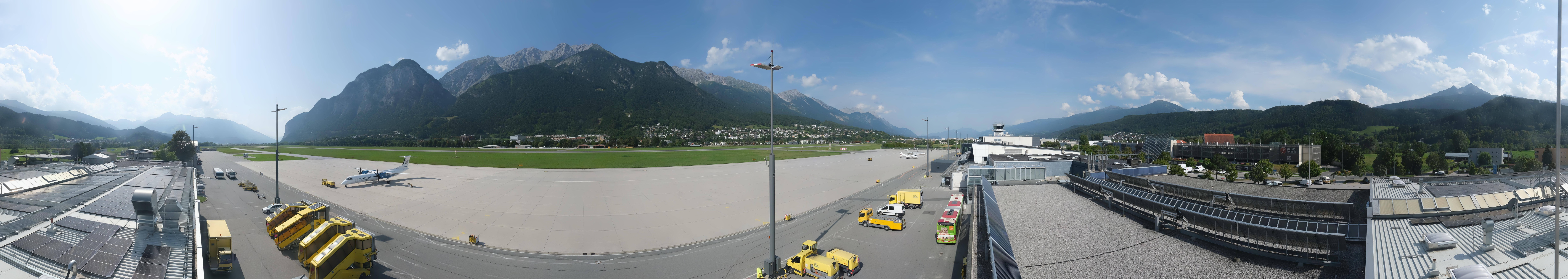 Archiv Foto Webcam Panorama Innsbruck Flughafen