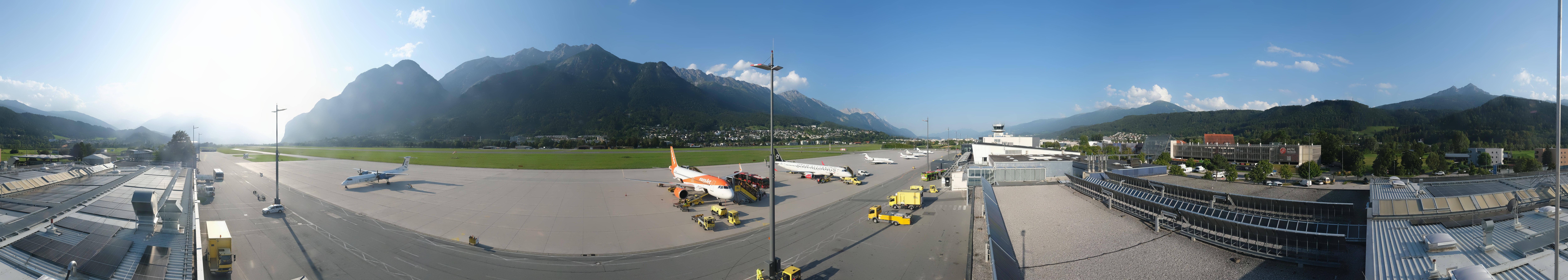 Archiv Foto Webcam Panorama Innsbruck Flughafen