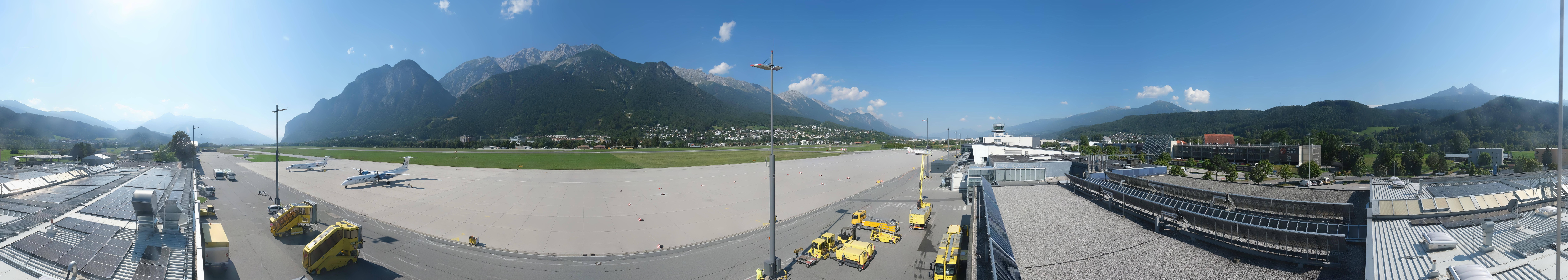 Archived image Webcam Airport Innsbruck Panorama