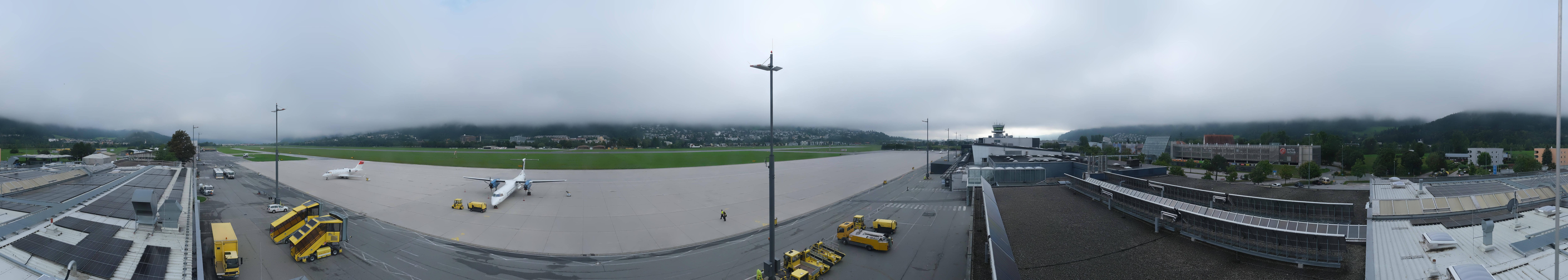Archived image Webcam Airport Innsbruck Panorama