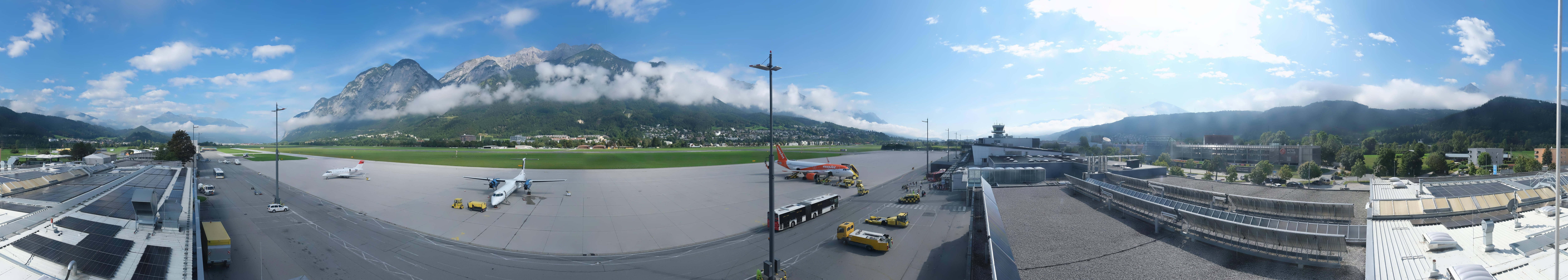 Archived image Webcam Airport Innsbruck Panorama