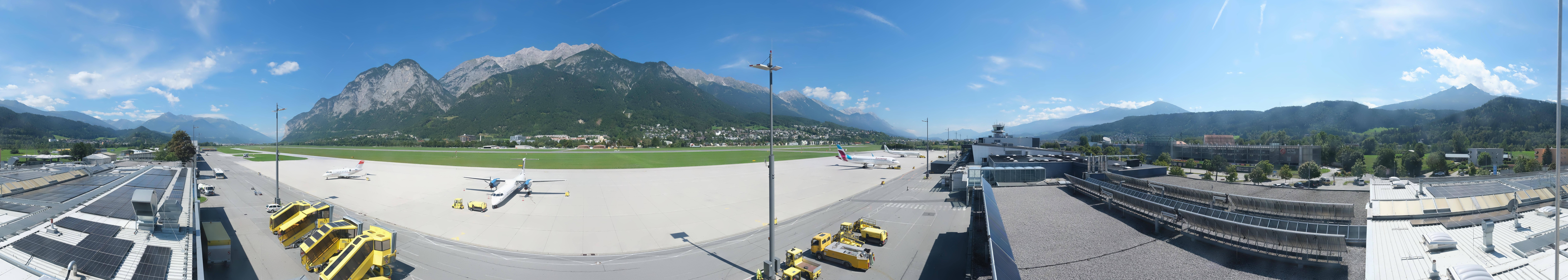 Archived image Webcam Airport Innsbruck Panorama