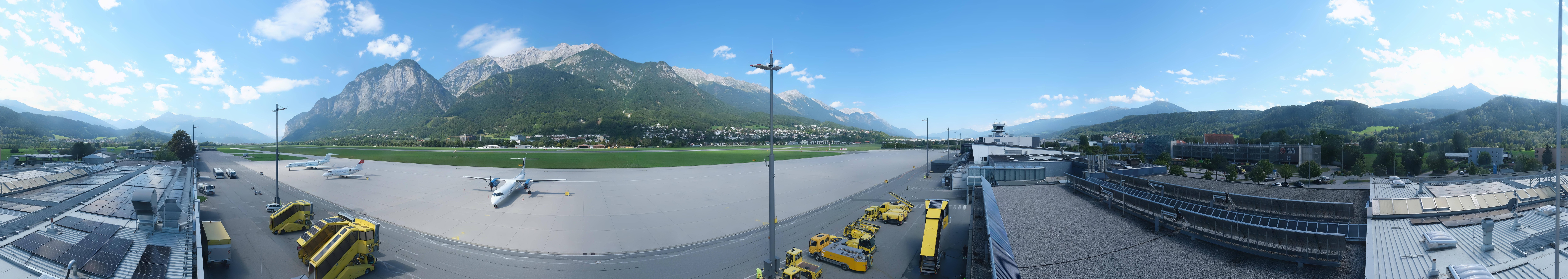 Archived image Webcam Airport Innsbruck Panorama