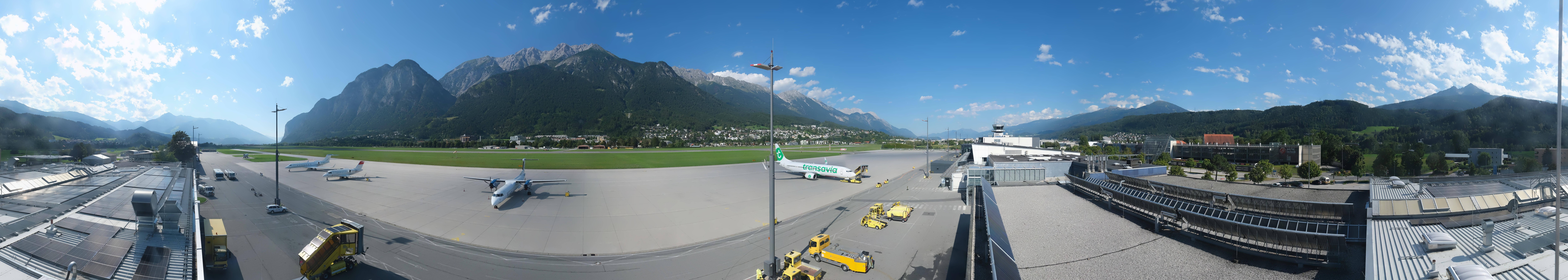Archived image Webcam Airport Innsbruck Panorama