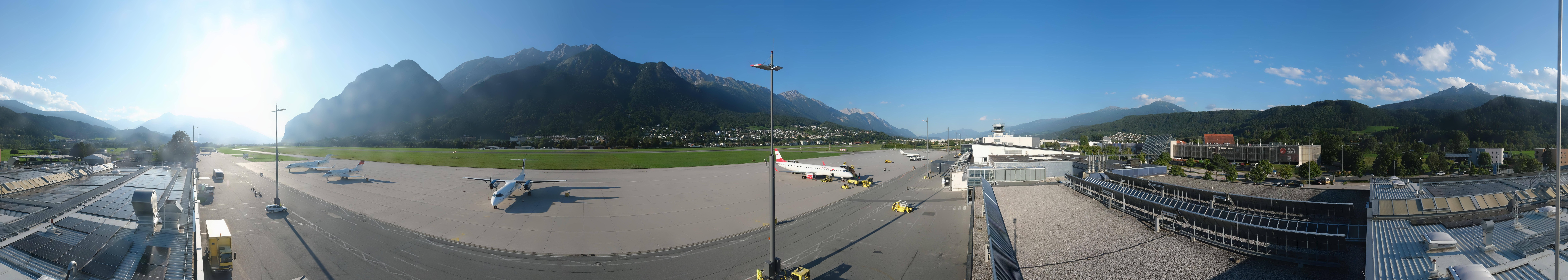 Archived image Webcam Airport Innsbruck Panorama