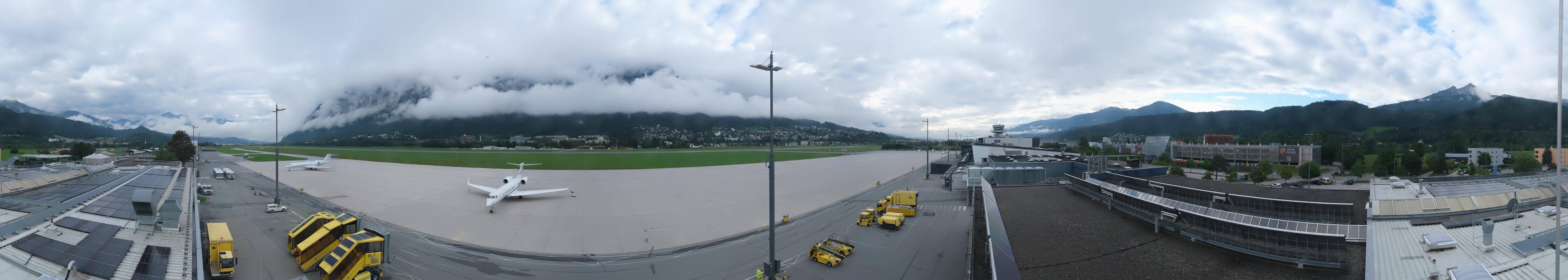 Archived image Webcam Airport Innsbruck Panorama