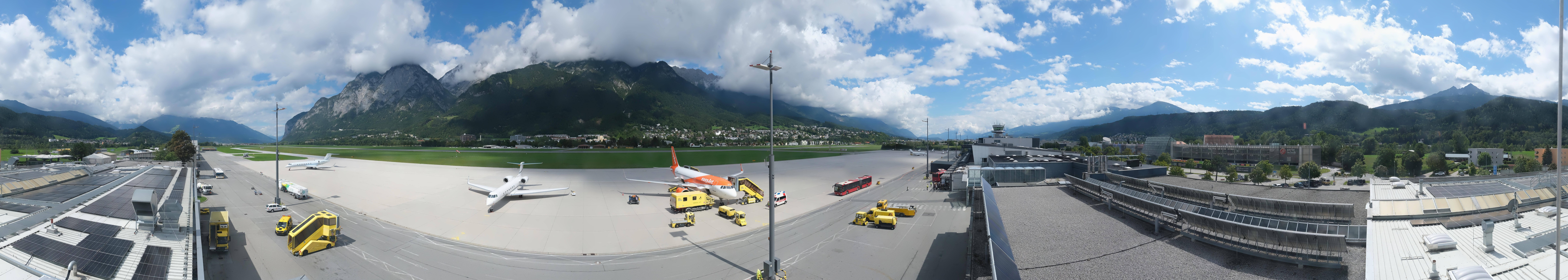 Archived image Webcam Airport Innsbruck Panorama
