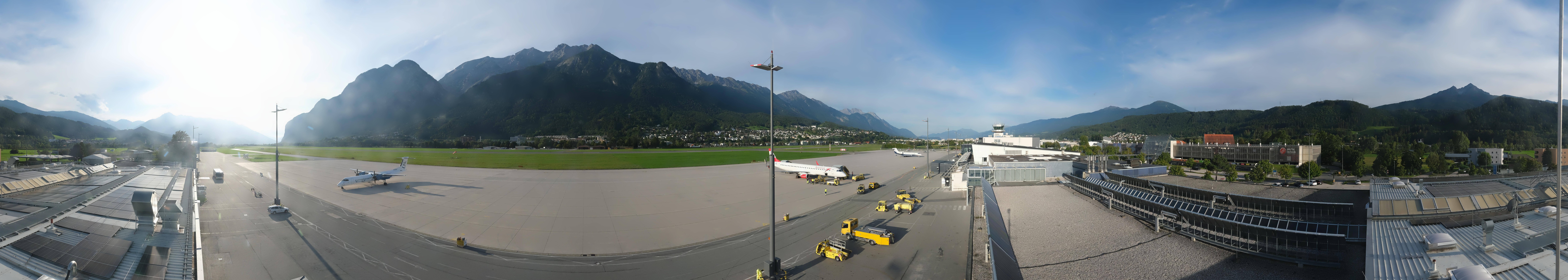 Archived image Webcam Airport Innsbruck Panorama