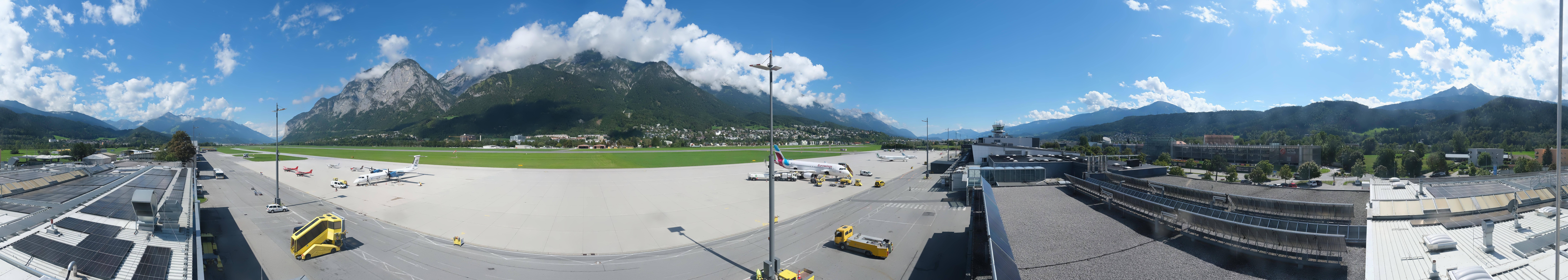 Archived image Webcam Airport Innsbruck Panorama