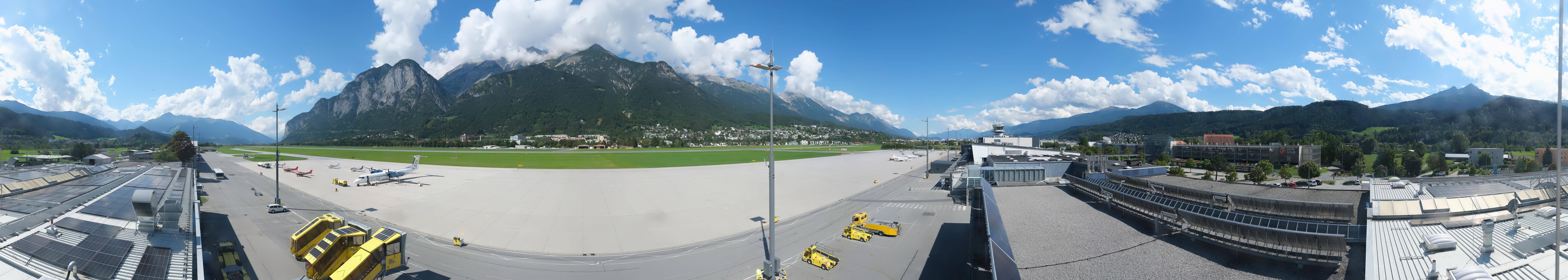 Archived image Webcam Airport Innsbruck Panorama