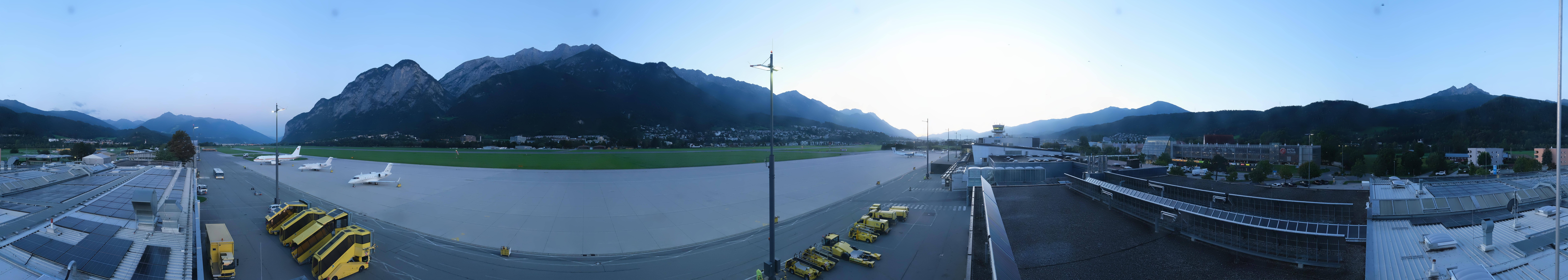Archived image Webcam Airport Innsbruck Panorama