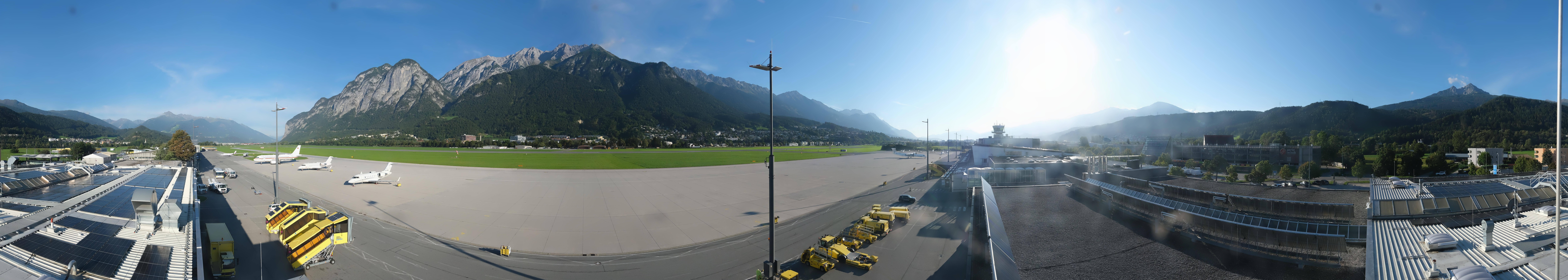 Archiv Foto Webcam Panorama Innsbruck Flughafen