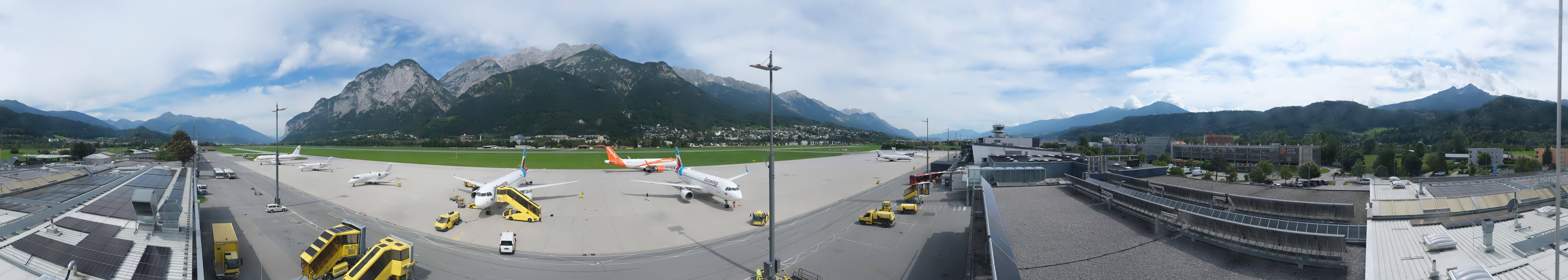 Archived image Webcam Airport Innsbruck Panorama