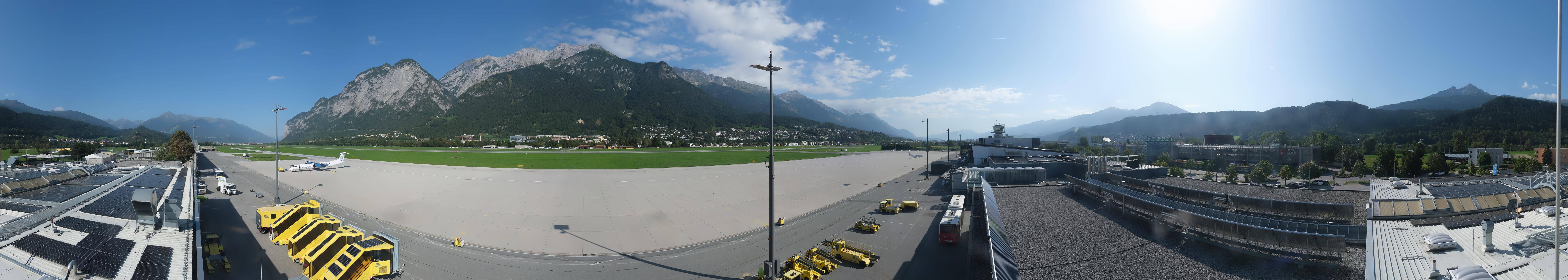 Archived image Webcam Airport Innsbruck Panorama