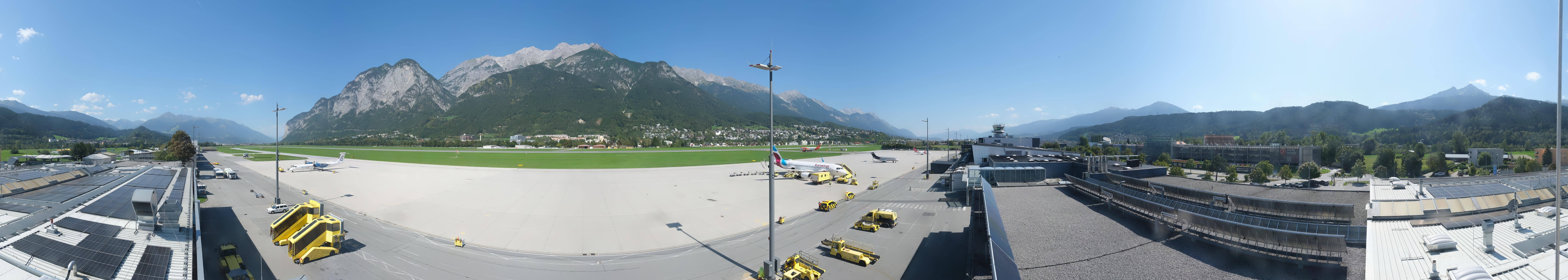 Archived image Webcam Airport Innsbruck Panorama
