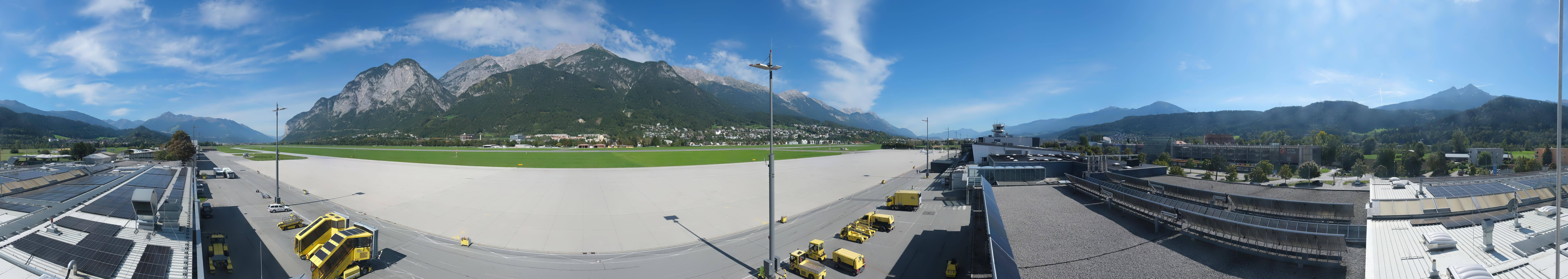 Archived image Webcam Airport Innsbruck Panorama
