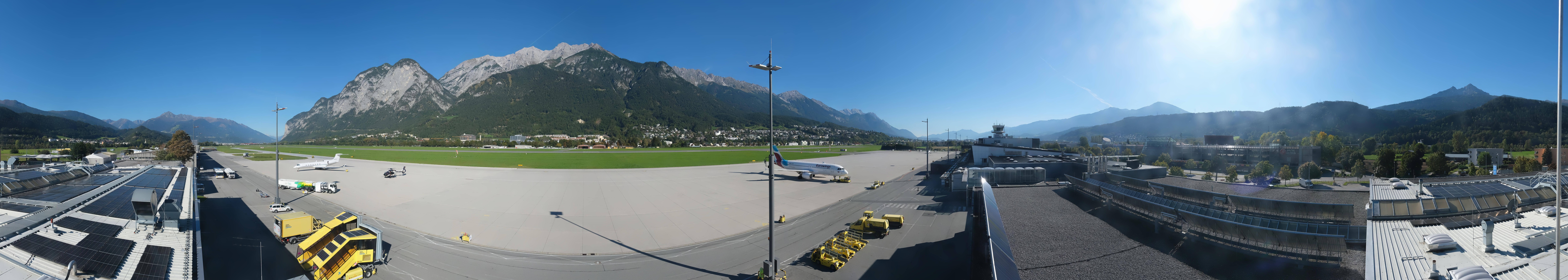 Archiv Foto Webcam Panorama Innsbruck Flughafen