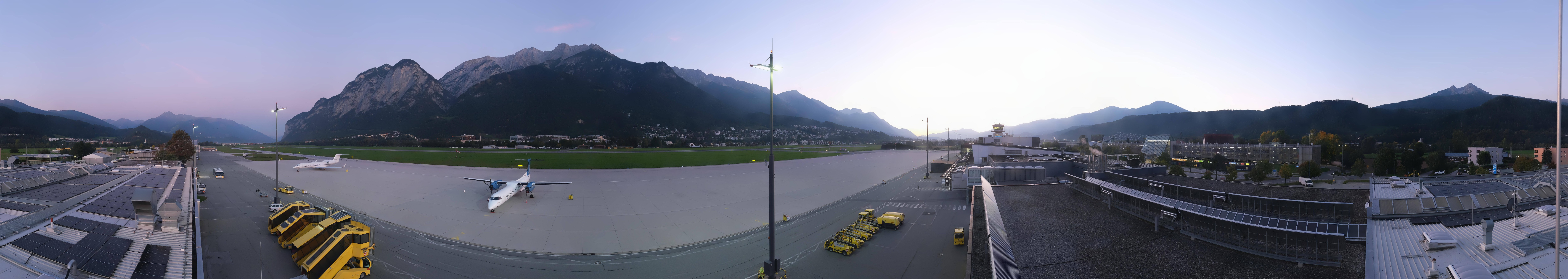 Archived image Webcam Airport Innsbruck Panorama