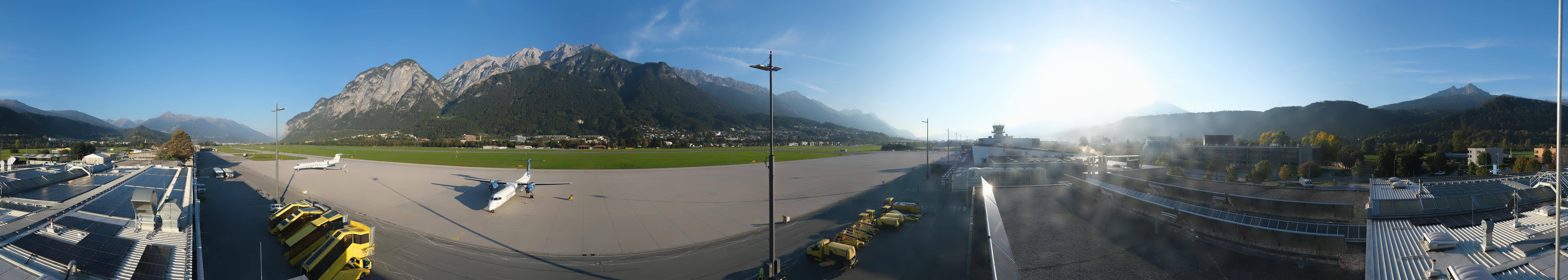 Archived image Webcam Airport Innsbruck Panorama