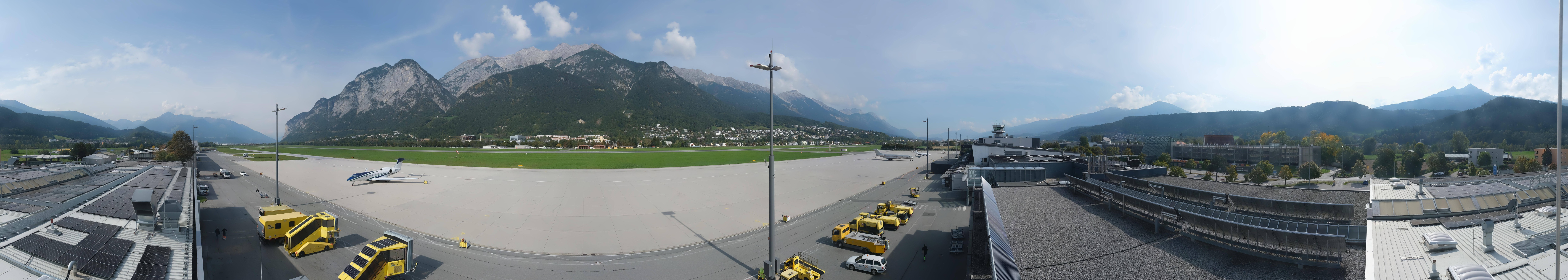 Archiv Foto Webcam Panorama Innsbruck Flughafen