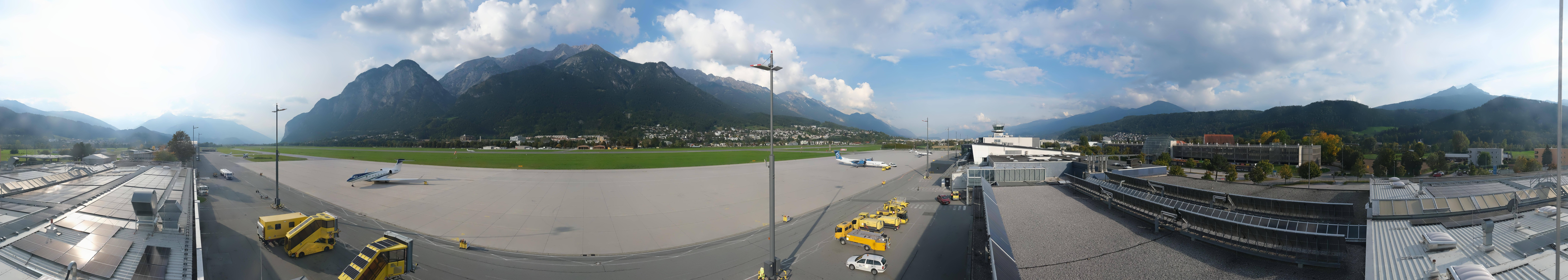 Archiv Foto Webcam Panorama Innsbruck Flughafen