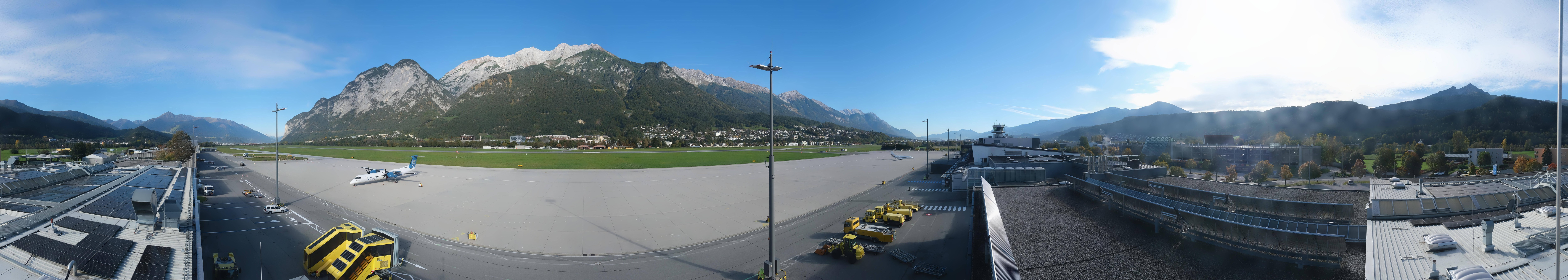 Archived image Webcam Airport Innsbruck Panorama