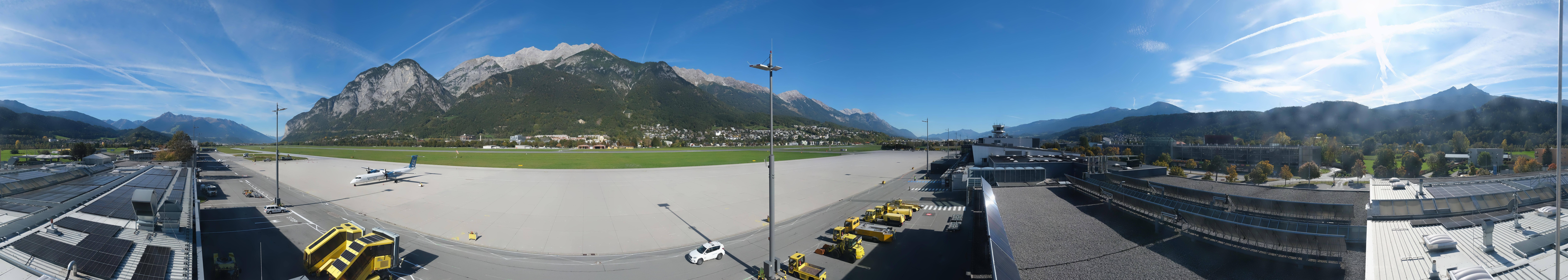 Archived image Webcam Airport Innsbruck Panorama