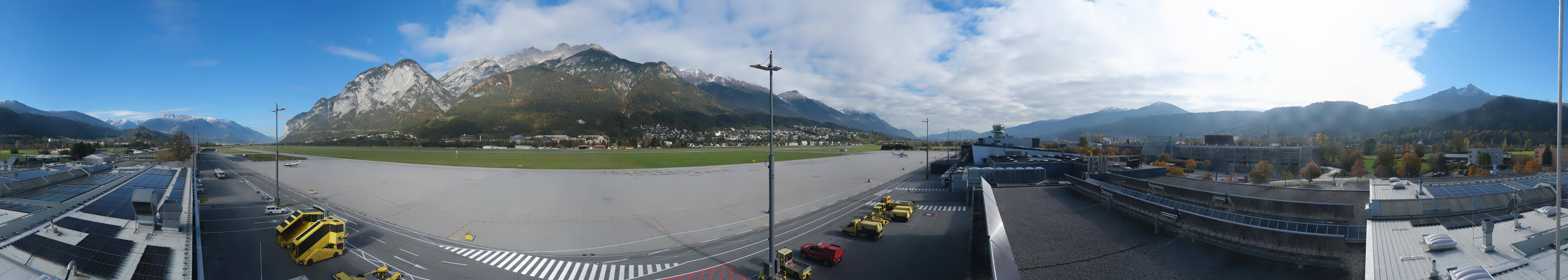 Archived image Webcam Airport Innsbruck Panorama