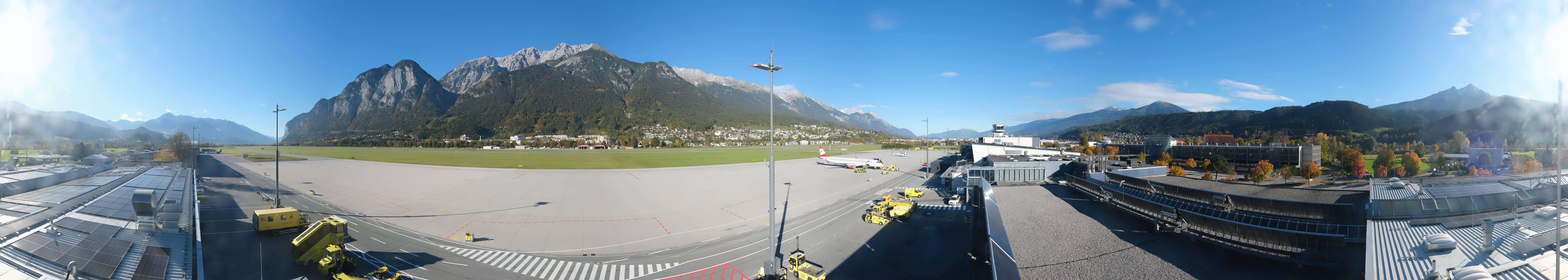 Archived image Webcam Airport Innsbruck Panorama