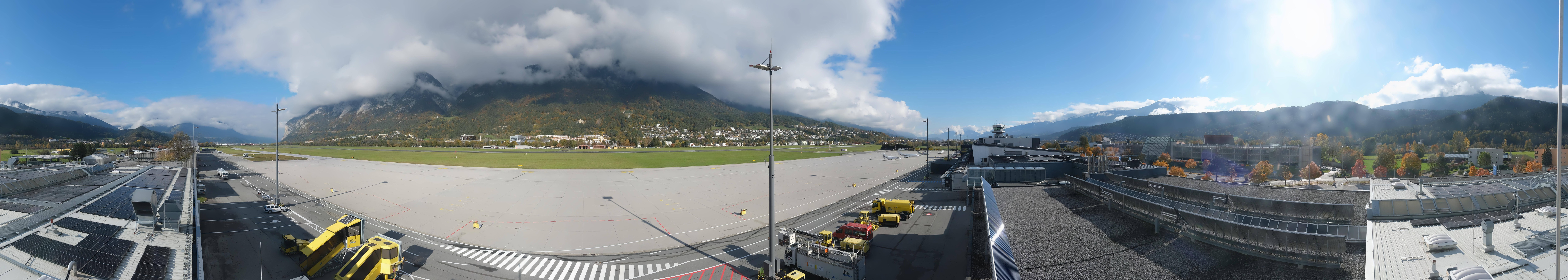 Archiv Foto Webcam Panorama Innsbruck Flughafen