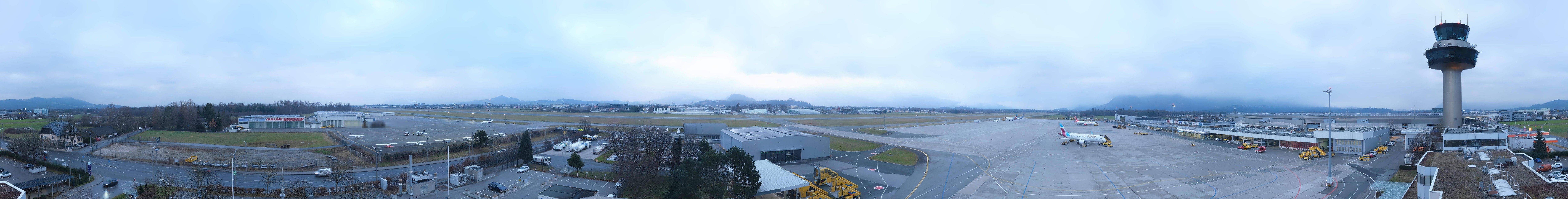 Archiv Foto Webcam Flughafen Salzburg