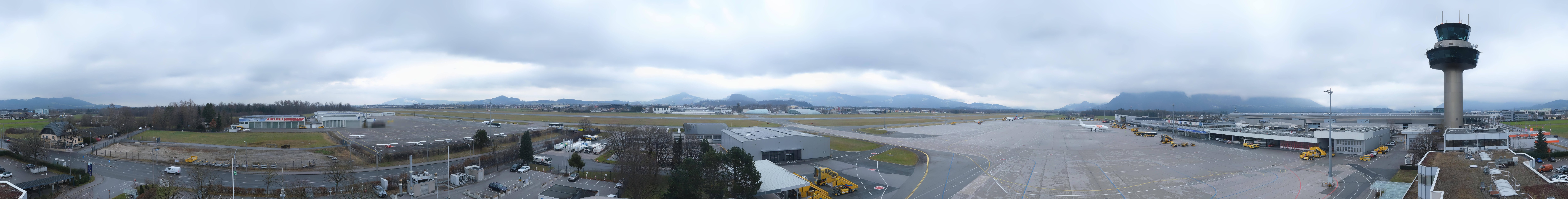 Archiv Foto Webcam Flughafen Salzburg