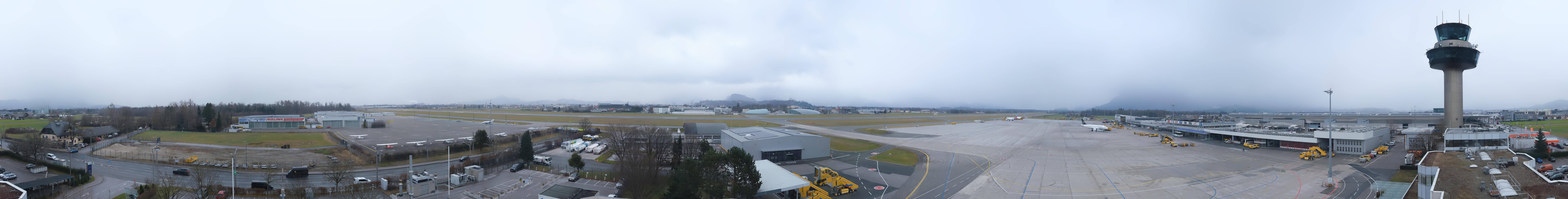 Archiv Foto Webcam Flughafen Salzburg
