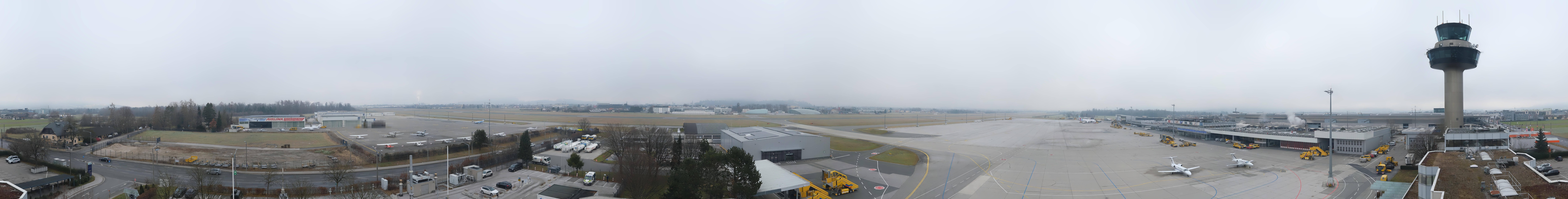 Archiv Foto Webcam Flughafen Salzburg