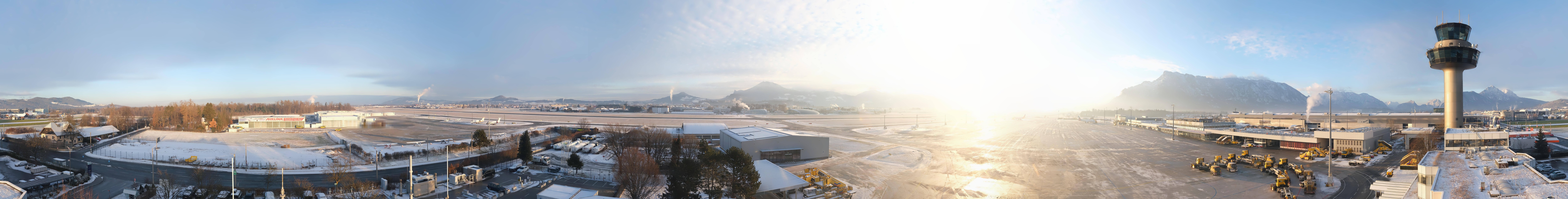 Archiv Foto Webcam Flughafen Salzburg