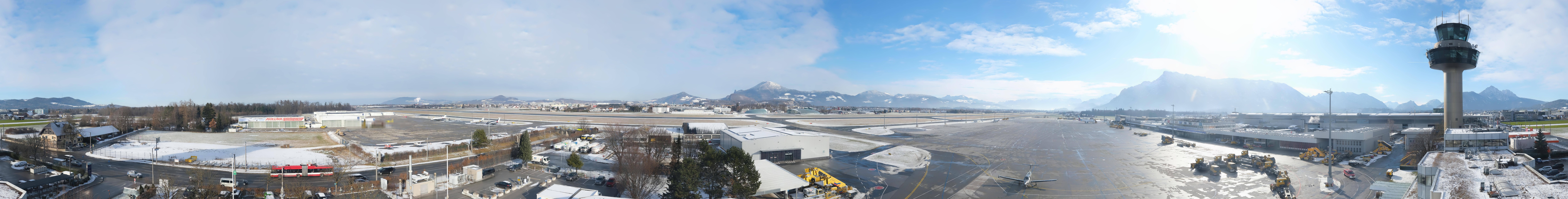 Archiv Foto Webcam Flughafen Salzburg