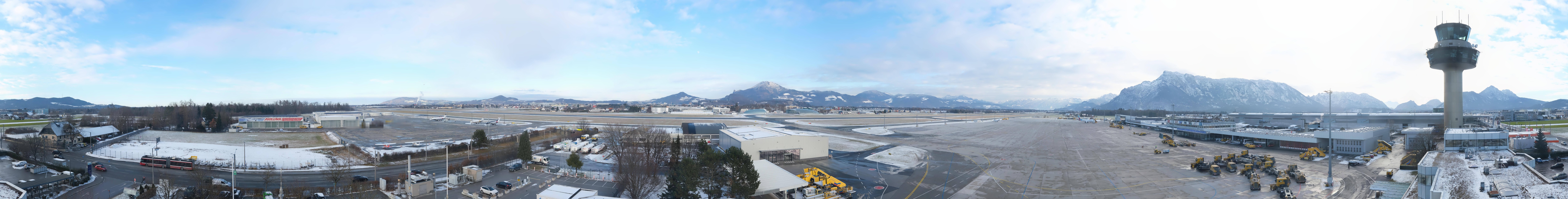 Archiv Foto Webcam Flughafen Salzburg