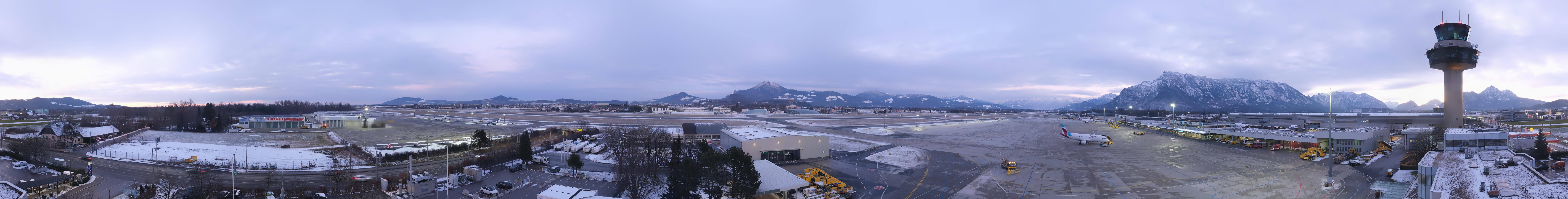 Archiv Foto Webcam Flughafen Salzburg